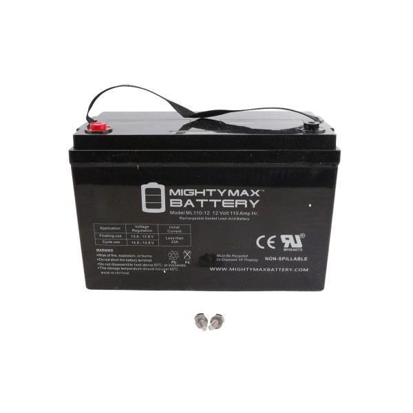 Hysecurity 12V 110Ah Battery w/ Flag Terminals