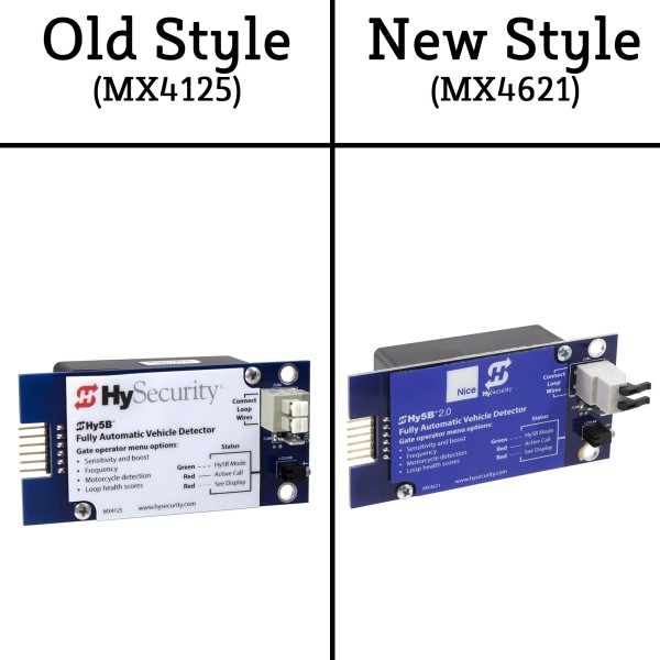 HySecurity Hy5B Vehicle Detector - MX4125 (Old Style Vs. New Style)