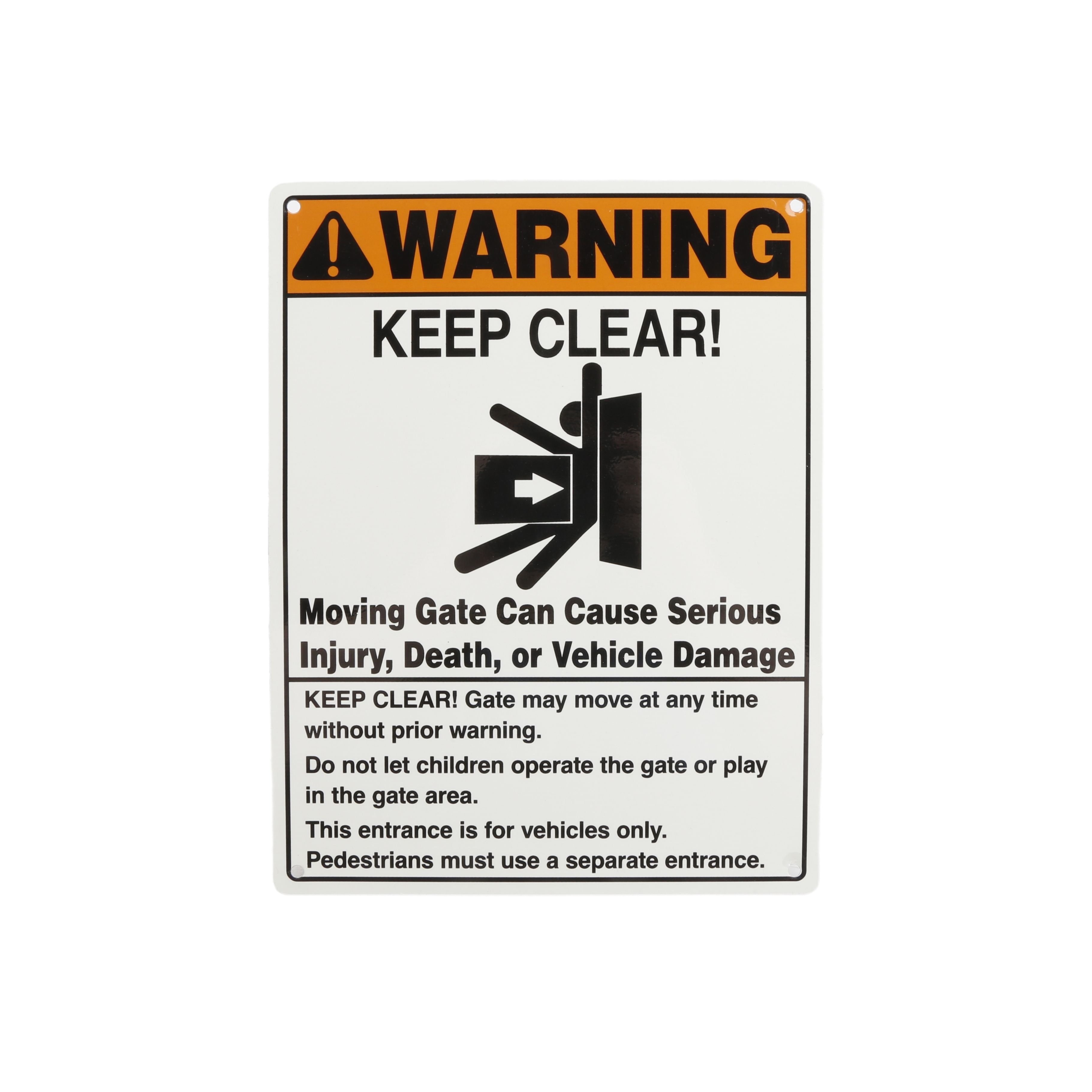 Gate Warning Signs & Automatic Gate Signs: Prevent Accidents