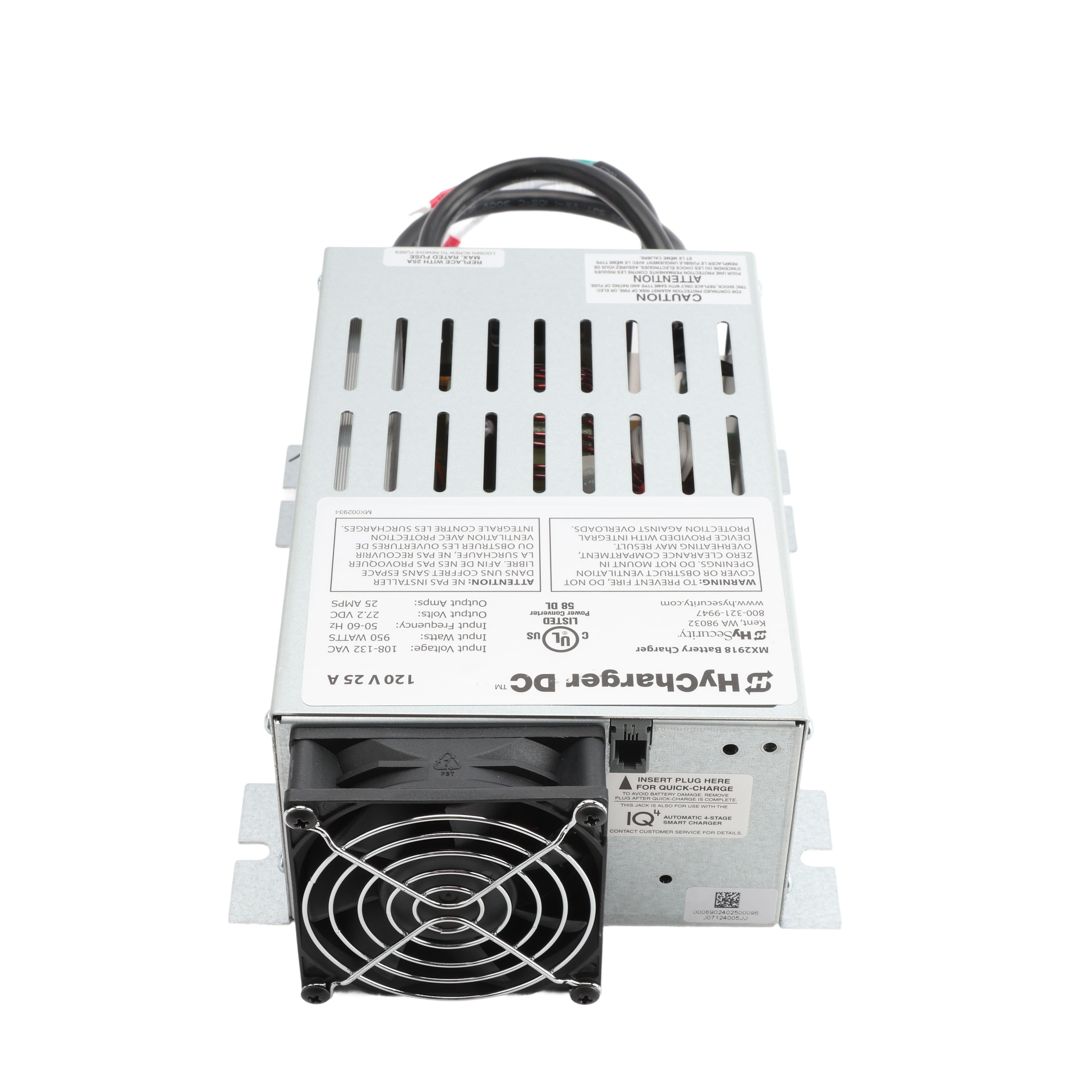 HySecurity Charger HyCharger DC , 120 V 25 A, 27.25
