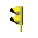 HySecurity Traffic Light and Pole Assembly With Galvanized Pole - MX4171