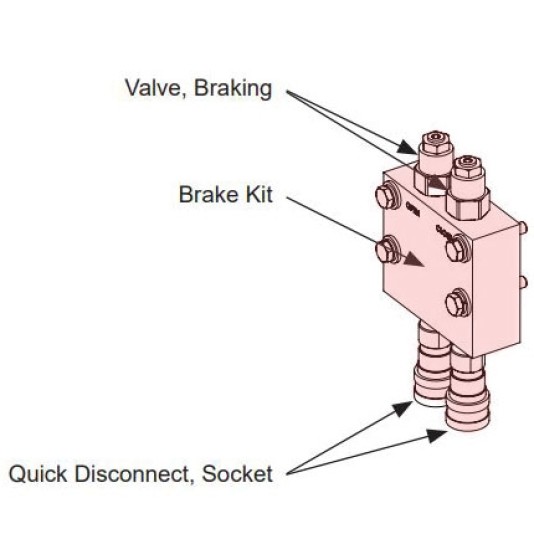 HySecurity Brake Kit For SlideDriver Modular - MX001576 (Contains Red Highlighted Parts Only)