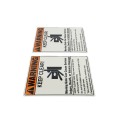 English Moving Gate Warning Sign Kit (Two Pack) - 8.5" x 11" Automatic Gate Warning Signs - HySecurity MX002012