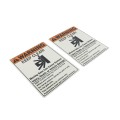 English Moving Gate Warning Sign Kit (Two Pack) - 8.5" x 11" Automatic Gate Warning Signs - HySecurity MX002012