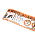 Hysecurity 8.5" x 5.5" Label for Moving Arms