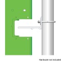 HySecurity Grooved Aluminum Drive Rail With No Flange For SlideDriver, 14 ft (Bundle of 12) - MX3886 Installation Diagram