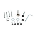 12/24V Outdoor MagLock Kit w/ Brackets for Commercial Swing Gates (1200lb Holding Force) - SWML-1200