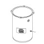 HySecurity 4 Qt. Reservoir With Hose Fitting For SwingRiser - MX001416