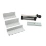 12/24V Outdoor MagLock Kit w/ Brackets for Commercial Swing Gates (1200lb Holding Force) - SWML-1200