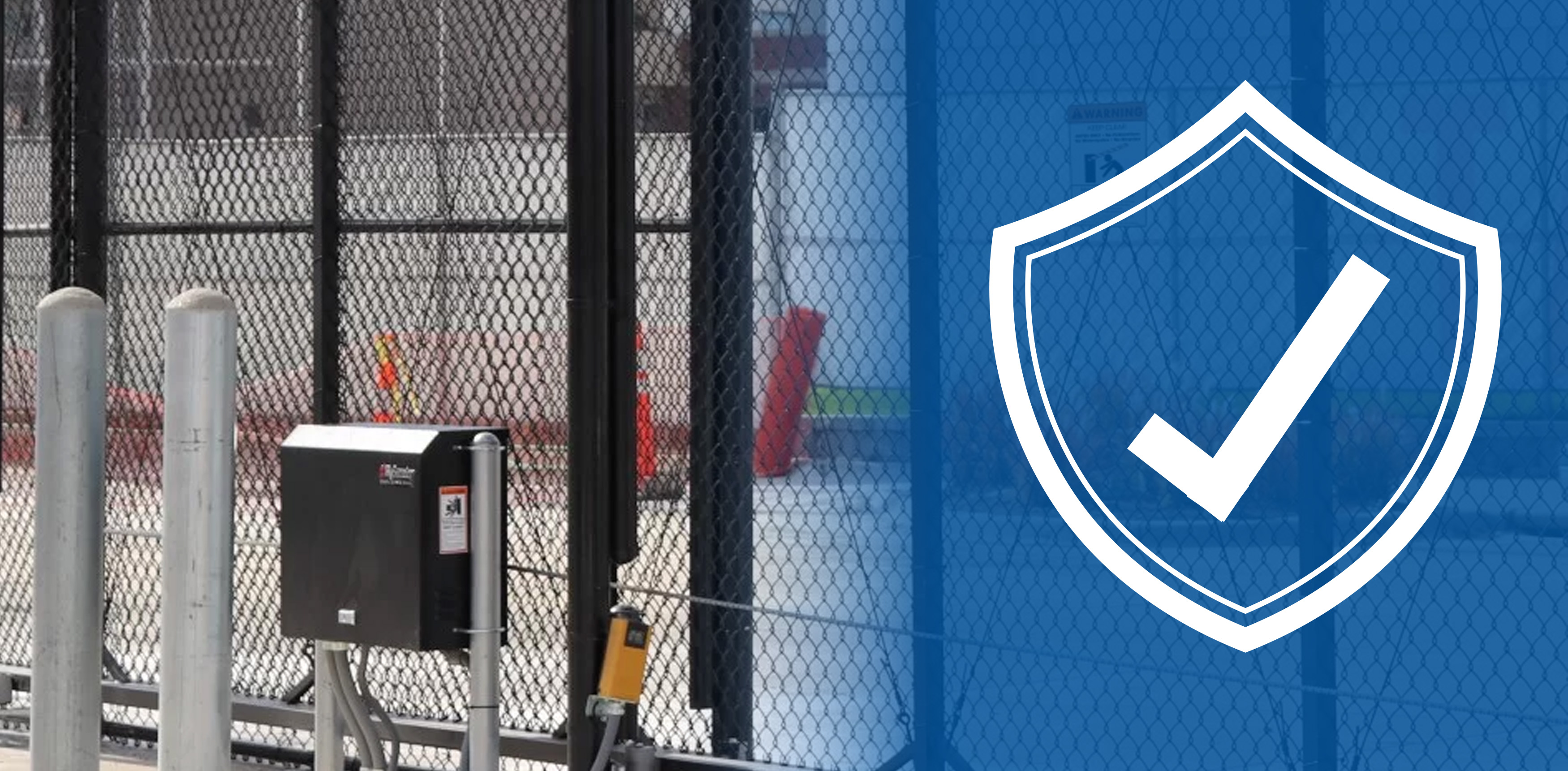 gate opener installation safety graphic